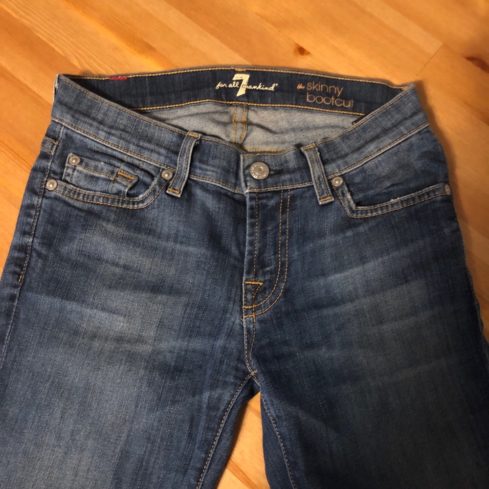 7 for all mankind jeans: skinny bootcut